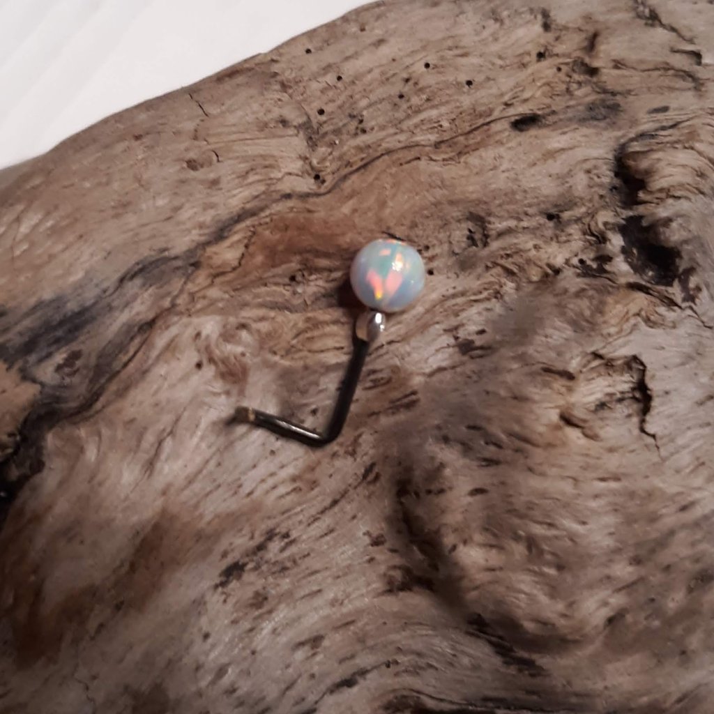 Opal Nose Ring Stud